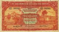 p8a from Trinidad and Tobago: 2 Dollars from 1942
